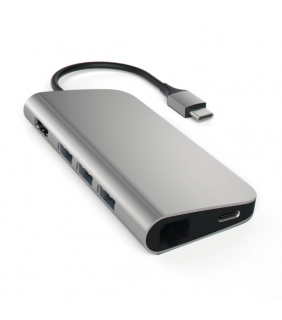 Satechi TYPE-C 4K Ethernet Multi-Port Adapter (Space Grey)