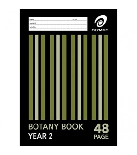 Stripe Botany Book  A4 48 Page 18mm Yr 2 QLD Ruling	