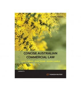 Lawbook Co., AUSTRALIA Concise Australian Commercial Law 7th Edition