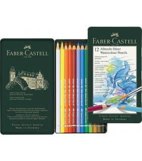 Faber-Castell A.Durer Watercolour Pencil Asstd Tin 12