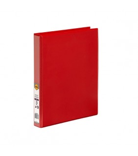 Marbig CLEARVIEW INSERT BINDER A4 25MM 4D RED