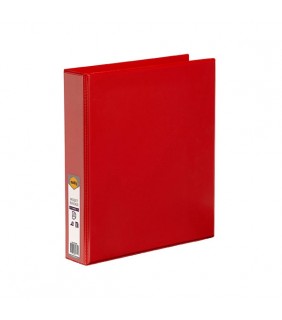 Marbig CLEARVIEW INSERT BINDER A4 38MM 2D RED