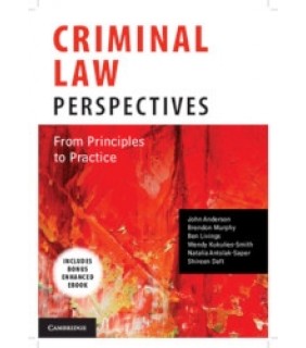Cambridge University Press Criminal Law Perspectives: From Principles to Practice