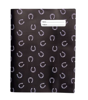 Spencil Exercise Book Cover - Black & White Horses 6