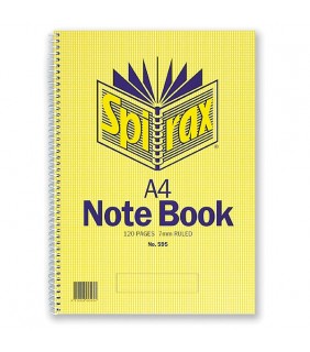 Notebook A4 #595 120 Page Spirax