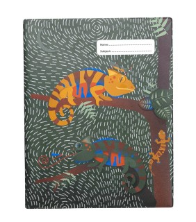 Spencil Exercise Book Cover - Quirky Chameleon 2