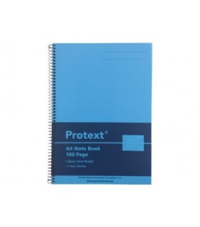 Protext A4 100pg PP Note Book Blue