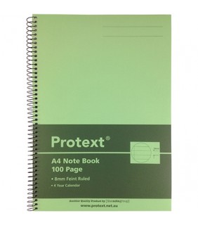 Protext A4 100pg PP Note Book Lime