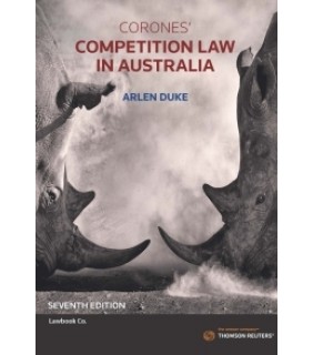 Thomson Reuters ebook Corones Competition Law in Australia
