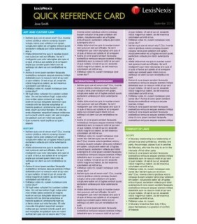 LexisNexis Quick Reference Card: Business Ethics