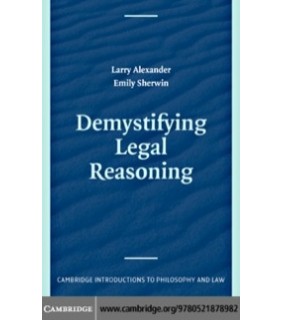 Cambridge University Press ebook Demystifying Legal Reasoning