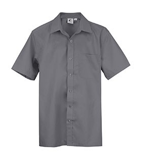 Boys Shirt Short Sleeve Grey
