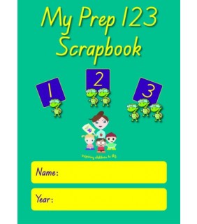 AMH Learning Supplies My Prep 123 Scrapbook - Teal Green