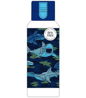 Spencil Big Water Bottle - 650ml - Robo Shark