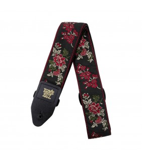Ernie Ball Polypro Guitar Strap in Red Rose