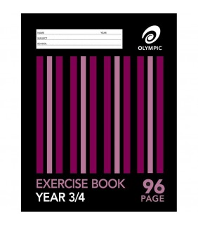 Olympic A4 Exercise Book Year 3/4 96 Page