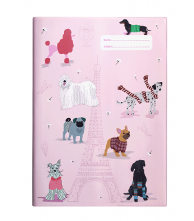Spencil A4 Book Cover - Pooches on Parade 3