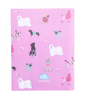 Spencil Scrapbook Cover - Pooches on Parade 1