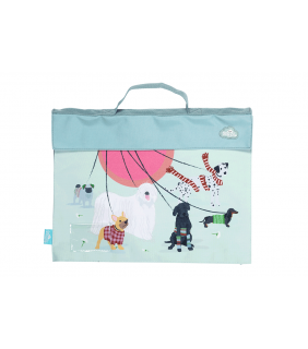 Spencil Library Bag - Pooches on Parade