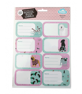 Spencil Book Labels - Pooches on Parade