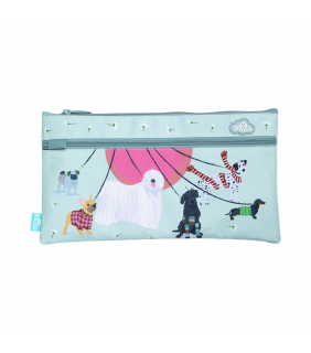 Spencil Twin Zip Pencil Case - Pooches on Parade