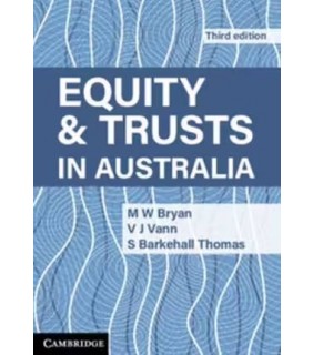 Cambridge University Press Equity and Trusts in Australia 3E