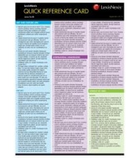 LexisNexis Australia Quick Reference Card: Legal Referencing, 2nd edition