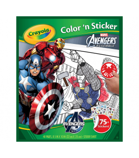 Crayola Color & Sticker Book - Marvel Avengers