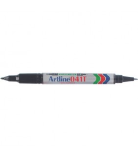 Artline PERMANENT MARKER DUAL NIB BLACK HS 0.4 - 1mm