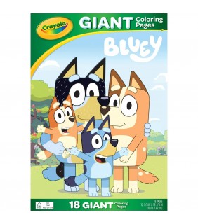 Crayola Giant Colouring Pages - Bluey