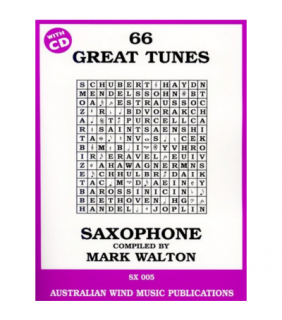 Australian Wind Music Publications Great Tunes 66 Alto Sax Bk/CD