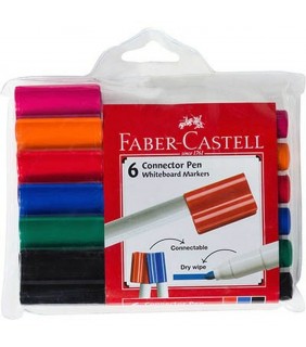 Faber-Castell Whiteboard Markers Wallet 6 colours