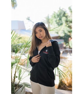 LTU Womens Zip Hoodie - Black