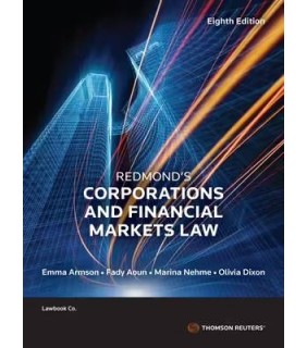 Lawbook Co., AUSTRALIA ebook Redmond's Corporations & Financial Markets Law 8E