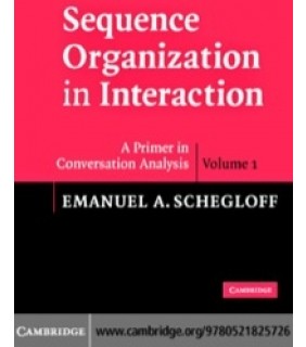 Cambridge University Press ebook Sequence Organization in Interaction