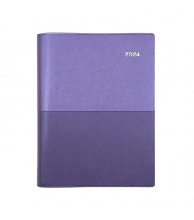 Collins Debden Diary 2024 A5 WTV Vanessa Purple