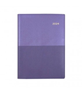 Collins Debden Diary 2024 A6 WTV Vanessa Purple