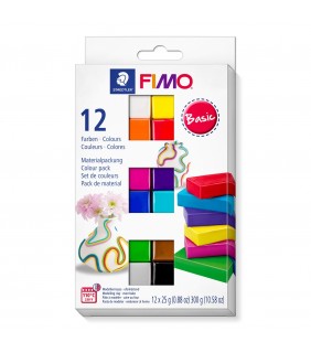 Staedtler FIMO soft modelling material set - 12 assorted 25g blocks