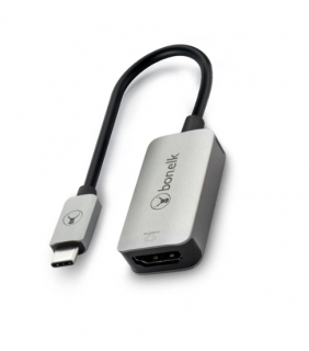 BONELK USB-C to 4K HDMI Adapter (15cm) - Space Grey