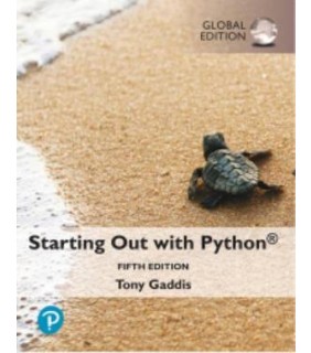 Pearson Education ebook Starting Out with Python, Global Edition 5E
