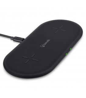 Bonelk USB-C Dual Wireless Fast Charge Qi Pad (Black)