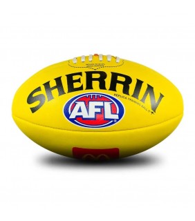Sherrin AFL Replica Training Ball Yellow Sz 5