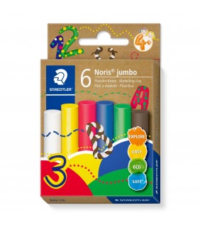 Staedtler Noris jumbo modelling clay - basic colours