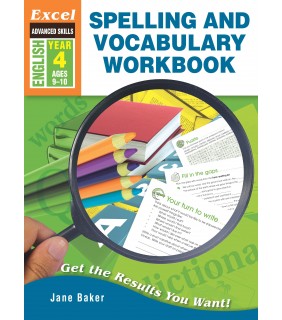 Pascal Press Excel Advanced Skills: Spelling and Vocab Workbook Year 4