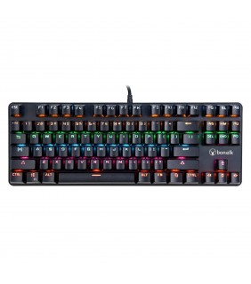 Bonelk Gaming Mechanical Compact Wired RGB LED Keyboard (Black)