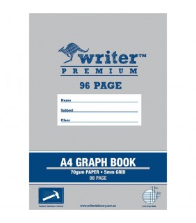 Writer Premium A4 5mm Graph Book 96 Page