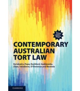 Cambridge University Press ebook Contemporary Australian Tort Law (Enhanced edition)