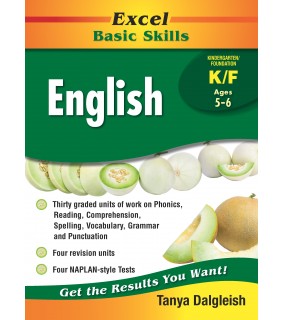Pascal Press Excel Basic Skills Core Bk: English Kindergarten/Foundation