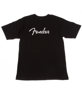 Fender Spaghetti Logo T-Shirt - Black, Medium