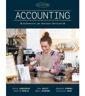 Cengage Learning Accounting 5E: Information for Business Decisions
